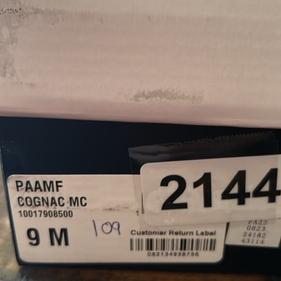 Alfani  Paam Blade Heel Dress Booties Sculpted Heels NEW Size 9 Cognac - Picture 10 of 10